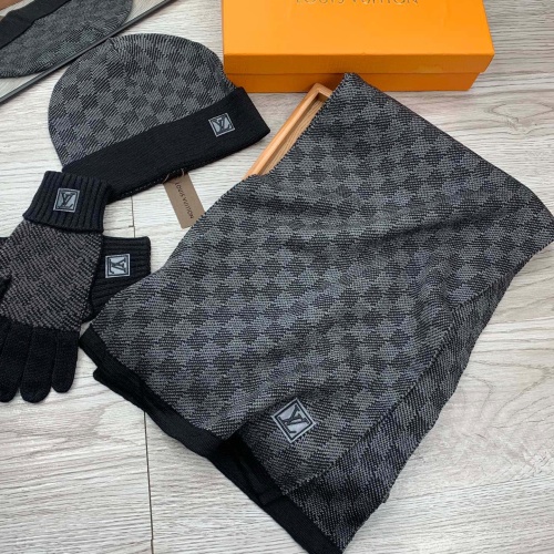 Replica Louis Vuitton LV Hat and Scarf and Glove Set #1255532 $76.00 USD for Wholesale