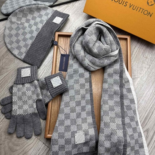 Wholesale Louis Vuitton LV Hat and Scarf and Glove Set #1255535 $76.00 USD, Wholesale Quality Replica Louis Vuitton LV Hat and Scarf and Glove Set