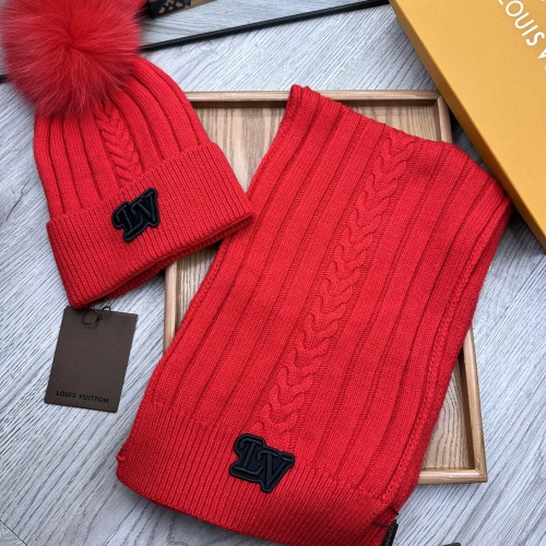 Wholesale Louis Vuitton LV Hat and Scarf Set #1255537 $60.00 USD, Wholesale Quality Replica Louis Vuitton LV Hat and Scarf and Glove Set