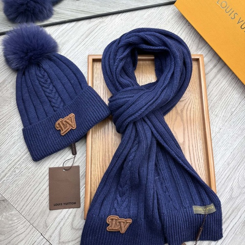 Replica Louis Vuitton LV Hat and Scarf Set #1255542 $60.00 USD for Wholesale