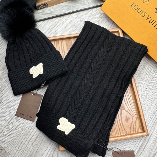 Wholesale Louis Vuitton LV Hat and Scarf Set #1255552 $60.00 USD, Wholesale Quality Replica Louis Vuitton LV Hat and Scarf and Glove Set