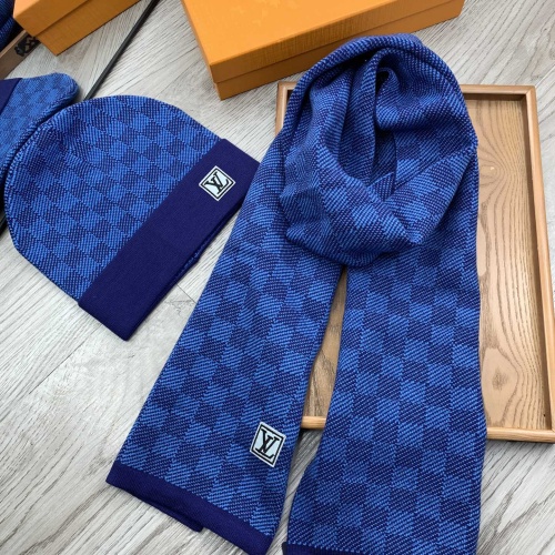 Wholesale Louis Vuitton LV Hat and Scarf Set #1255554 $52.00 USD, Wholesale Quality Replica Louis Vuitton LV Hat and Scarf and Glove Set