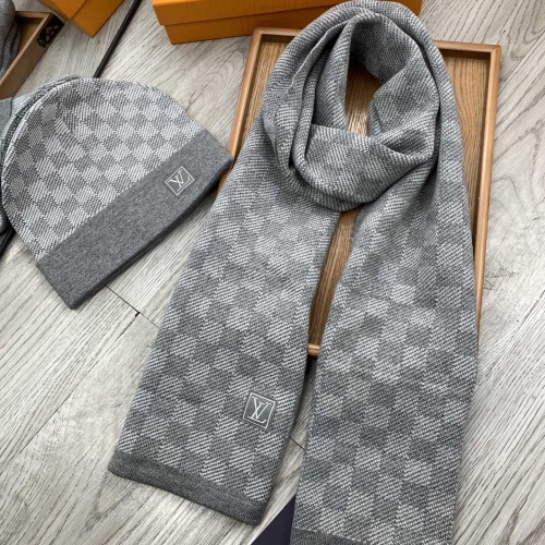 Wholesale Louis Vuitton LV Hat and Scarf Set #1255557 $52.00 USD, Wholesale Quality Replica Louis Vuitton LV Hat and Scarf and Glove Set