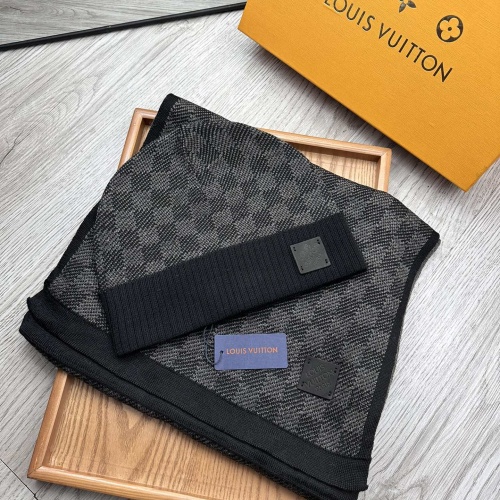 Wholesale Louis Vuitton LV Hat and Scarf Set #1255558 $52.00 USD, Wholesale Quality Replica Louis Vuitton LV Hat and Scarf and Glove Set