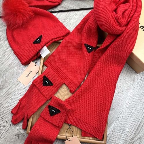 Wholesale MIU MIU Hat and Scarf and Glove Set #1255567 $76.00 USD, Wholesale Quality Replica MIU MIU Hat and Scarf and Glove Set