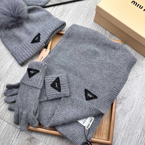 Wholesale MIU MIU Hat and Scarf and Glove Set #1255570 $76.00 USD, Wholesale Quality Replica MIU MIU Hat and Scarf and Glove Set