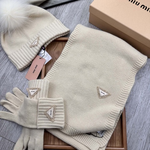 Wholesale MIU MIU Hat and Scarf and Glove Set #1255571 $76.00 USD, Wholesale Quality Replica MIU MIU Hat and Scarf and Glove Set