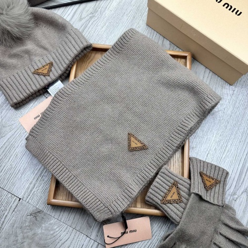 Wholesale MIU MIU Hat and Scarf and Glove Set #1255572 $76.00 USD, Wholesale Quality Replica MIU MIU Hat and Scarf and Glove Set