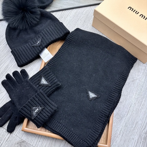 Wholesale MIU MIU Hat and Scarf and Glove Set #1255573 $76.00 USD, Wholesale Quality Replica MIU MIU Hat and Scarf and Glove Set