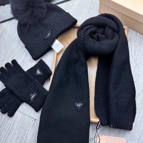 Replica MIU MIU Hat and Scarf and Glove Set #1255573 $76.00 USD for Wholesale