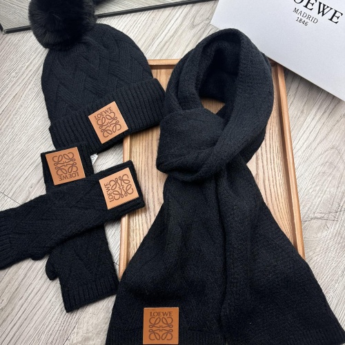 Wholesale LOEWE Hat and Scarf and Glove Set #1255580 $52.00 USD, Wholesale Quality Replica LOEWE Hat and Scarf and Glove Set