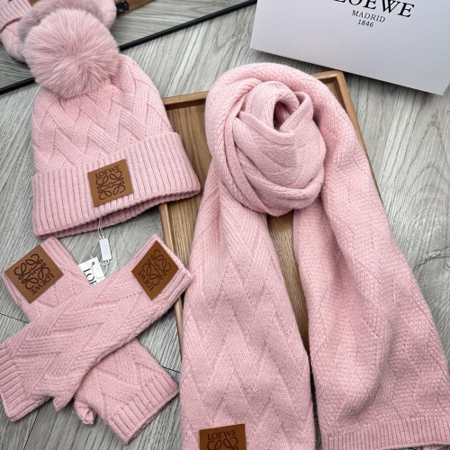 Wholesale LOEWE Hat and Scarf and Glove Set #1255581 $52.00 USD, Wholesale Quality Replica LOEWE Hat and Scarf and Glove Set