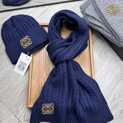 Wholesale LOEWE Hat and Scarf Set #1255583 $52.00 USD, Wholesale Quality Replica LOEWE Hat and Scarf and Glove Set