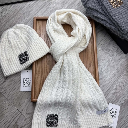 Wholesale LOEWE Hat and Scarf Set #1255585 $52.00 USD, Wholesale Quality Replica LOEWE Hat and Scarf and Glove Set