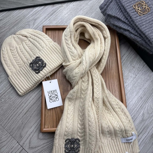 Wholesale LOEWE Hat and Scarf Set #1255587 $52.00 USD, Wholesale Quality Replica LOEWE Hat and Scarf and Glove Set