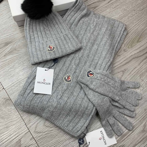 Replica Moncler Hat and Scarf and Glove Set #1255595 $80.00 USD for Wholesale