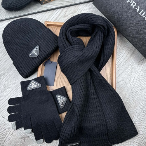 Wholesale Prada Hat and Scarf and Glove Set #1255632 $52.00 USD, Wholesale Quality Replica Prada Hat and Scarf and Glove Set