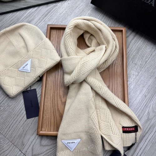 Wholesale Prada Hat and Scarf Set #1255638 $52.00 USD, Wholesale Quality Replica Prada Hat and Scarf and Glove Set