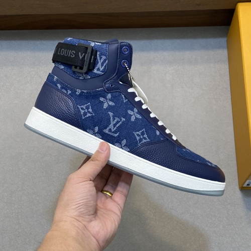 Replica Louis Vuitton High Tops Shoes For Men #1255706 $80.00 USD for Wholesale