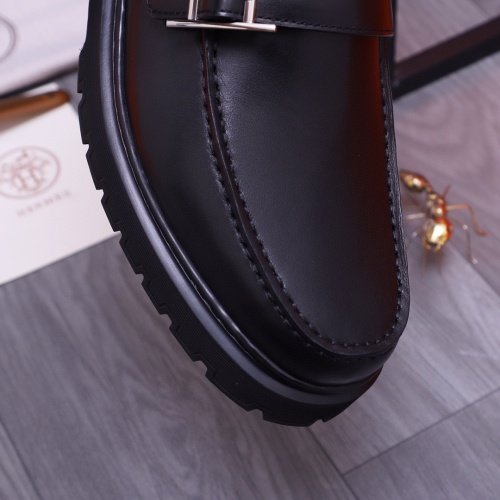 Replica Hermes Leather Shoes For Men #1255717 $115.00 USD for Wholesale