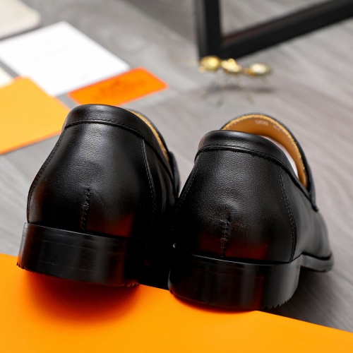 Replica Hermes Leather Shoes For Men #1255802 $82.00 USD for Wholesale