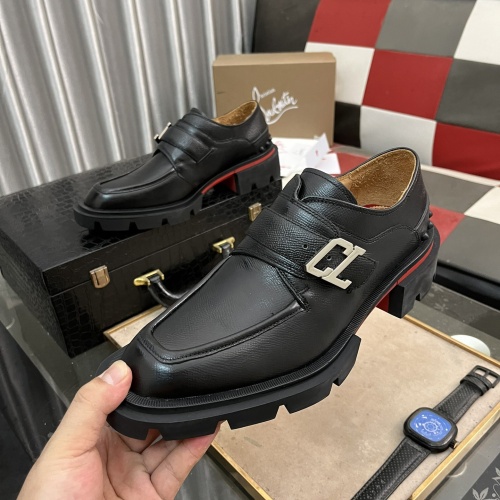 Wholesale Christian Louboutin Leather Shoes For Men #1255906 $135.00 USD, Wholesale Quality Replica Christian Louboutin Leather Shoes