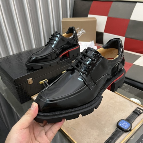 Wholesale Christian Louboutin Leather Shoes For Men #1255910 $135.00 USD, Wholesale Quality Replica Christian Louboutin Leather Shoes