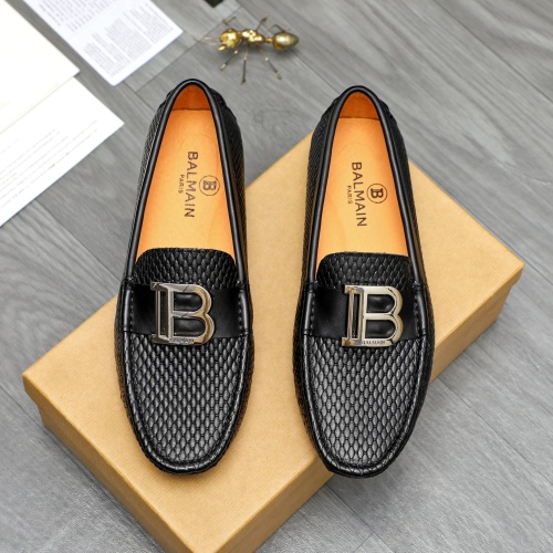 Wholesale Balmain Leather Shoes For Men #1255926 $68.00 USD, Wholesale Quality Replica Balmain Leather Shoes