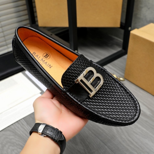 Replica Balmain Leather Shoes For Men #1255926 $68.00 USD for Wholesale