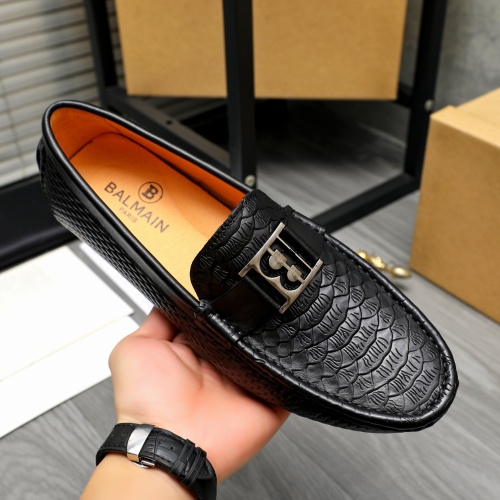 Replica Balmain Leather Shoes For Men #1255928 $68.00 USD for Wholesale