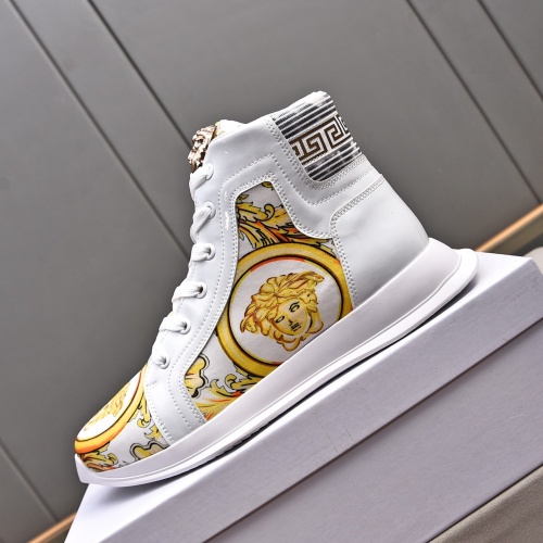 Replica Versace High Tops Shoes For Men #1255967 $88.00 USD for Wholesale