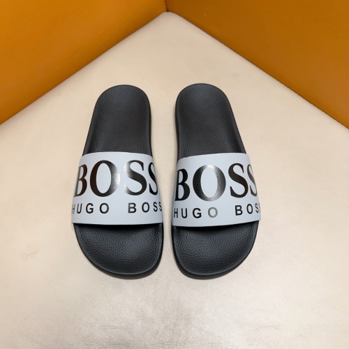 Replica Boss Slippers For Men #1255985 $42.00 USD for Wholesale