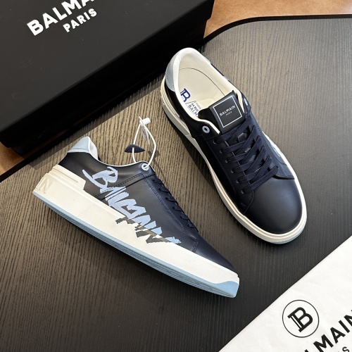 Wholesale Balmain Casual Shoes For Men #1256151 $82.00 USD, Wholesale Quality Replica Balmain Casual Shoes