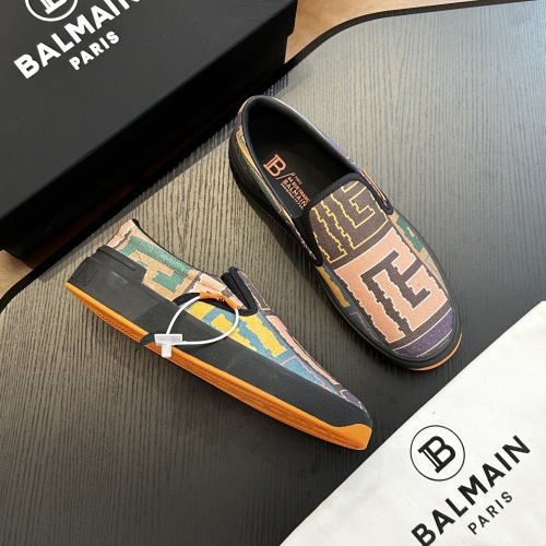 Wholesale Balmain Casual Shoes For Men #1256210 $80.00 USD, Wholesale Quality Replica Balmain Casual Shoes