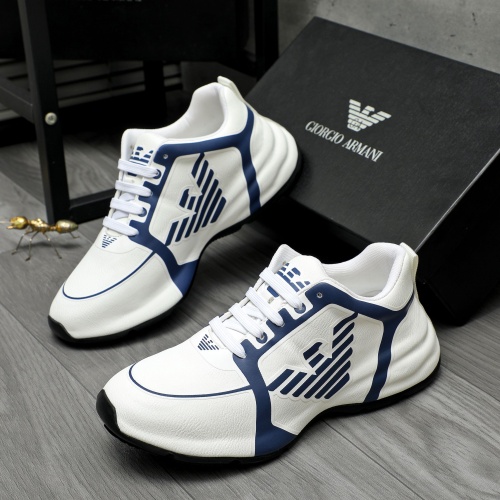 Wholesale Armani Casual Shoes For Men #1256234 $98.00 USD, Wholesale Quality Replica Armani Casual Shoes