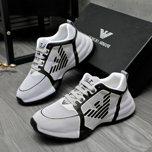 Wholesale Armani Casual Shoes For Men #1256235 $98.00 USD, Wholesale Quality Replica Armani Casual Shoes