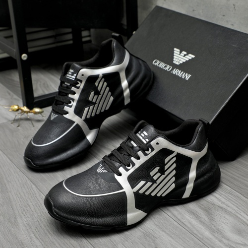 Wholesale Armani Casual Shoes For Men #1256238 $98.00 USD, Wholesale Quality Replica Armani Casual Shoes