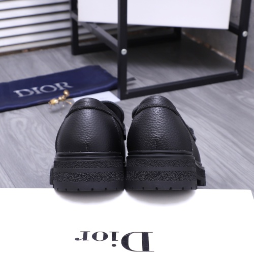 Replica Christian Dior Leather Shoes For Men #1256312 $88.00 USD for Wholesale