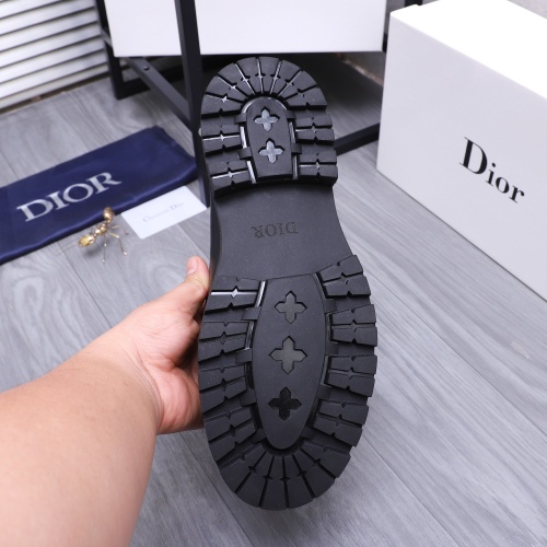 Replica Christian Dior Leather Shoes For Men #1256314 $88.00 USD for Wholesale