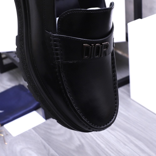 Replica Christian Dior Leather Shoes For Men #1256315 $88.00 USD for Wholesale