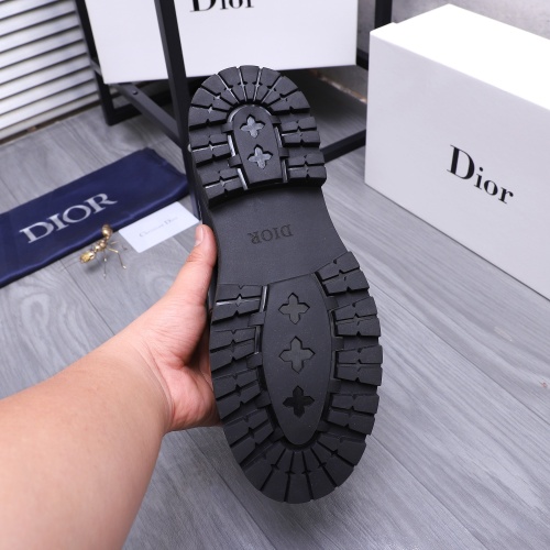 Replica Christian Dior Leather Shoes For Men #1256316 $88.00 USD for Wholesale