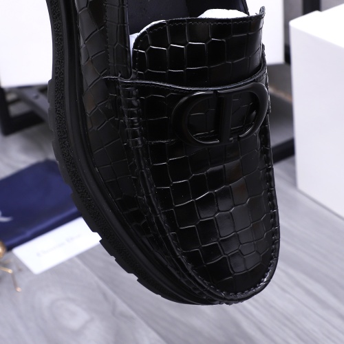 Replica Christian Dior Leather Shoes For Men #1256317 $88.00 USD for Wholesale