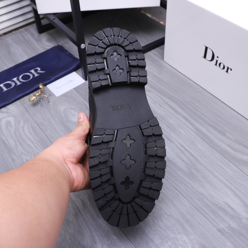 Replica Christian Dior Leather Shoes For Men #1256317 $88.00 USD for Wholesale