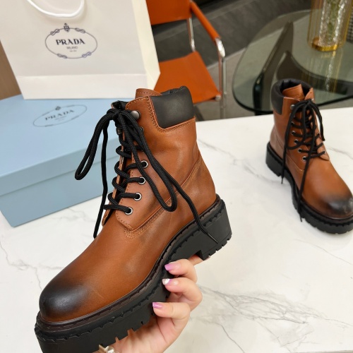 Replica Prada Boots For Women #1256349 $112.00 USD for Wholesale