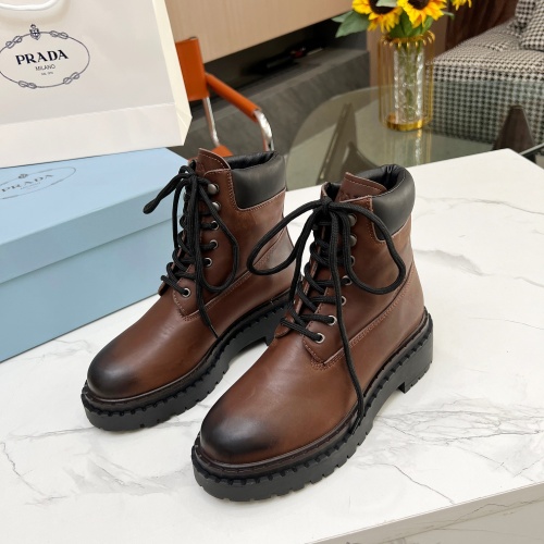 Replica Prada Boots For Women #1256350 $112.00 USD for Wholesale