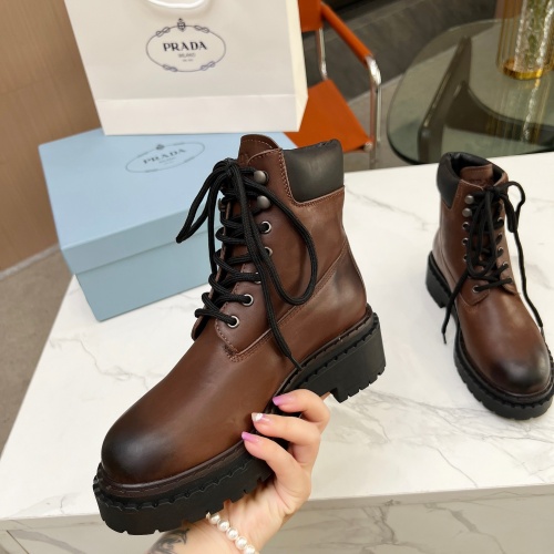 Replica Prada Boots For Women #1256350 $112.00 USD for Wholesale