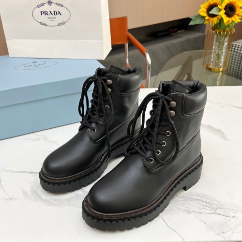 Replica Prada Boots For Women #1256351 $112.00 USD for Wholesale