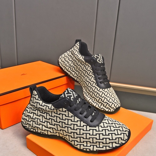 Replica Hermes Casual Shoes For Men #1256369 $100.00 USD for Wholesale