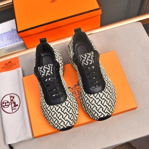 Replica Hermes Casual Shoes For Men #1256369 $100.00 USD for Wholesale