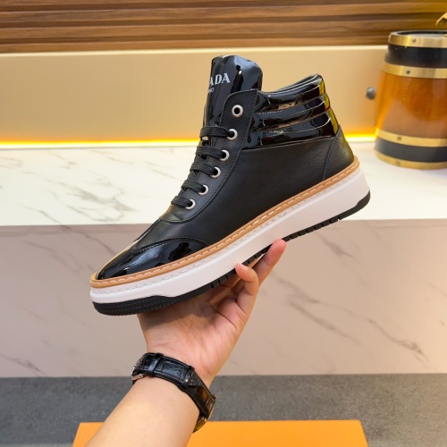 Replica Prada High Top Shoes For Men #1256411 $80.00 USD for Wholesale